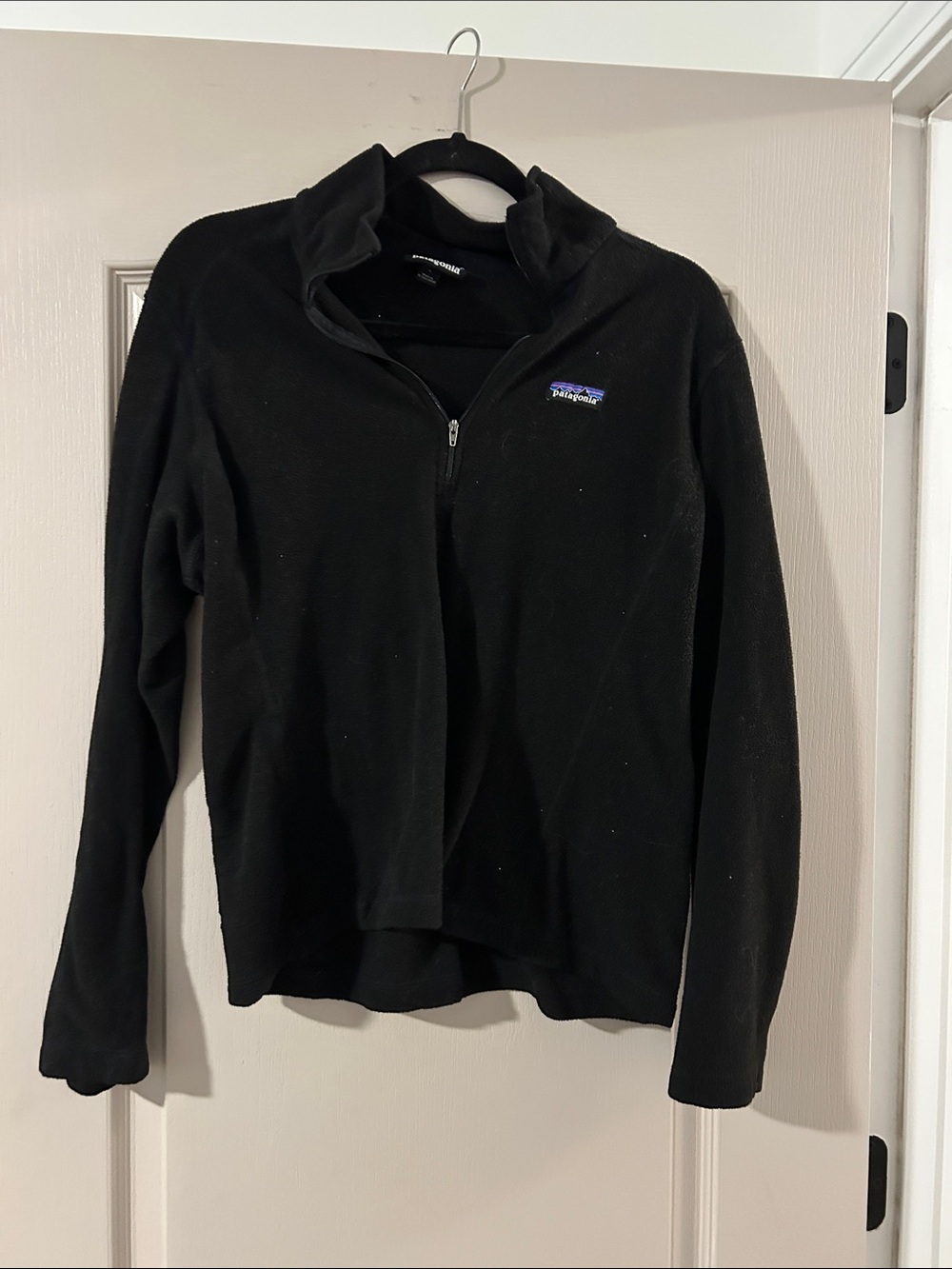 Patagonia Black Quarter-Zip Fleece Pullover